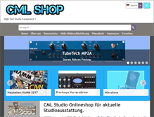 Tablet Screenshot of cmlstudioshop.cmlshop.de