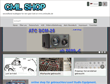 Tablet Screenshot of cmlstudioused.cmlshop.de