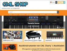 Tablet Screenshot of cmlmusik.cmlshop.de